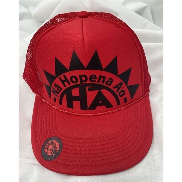 Vtg Hawaii SnapBack Mesh Hat “Na Hopena Ao” Dept Of Education - Picture 1 of 4